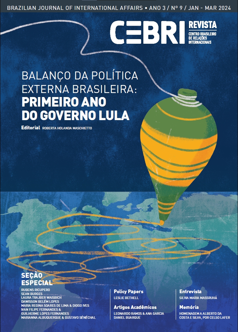 					Visualizar n. 9 (2024): Balanço da política externa brasileira: primeiro ano do governo Lula
				